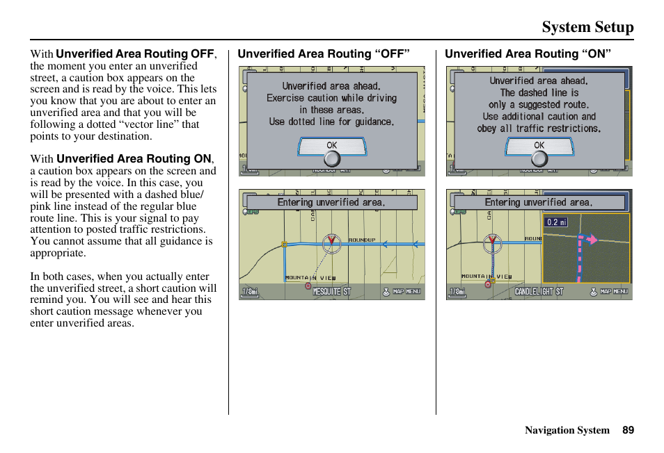 System setup | HONDA 2011 Accord Navigation User Manual | Page 90 / 157