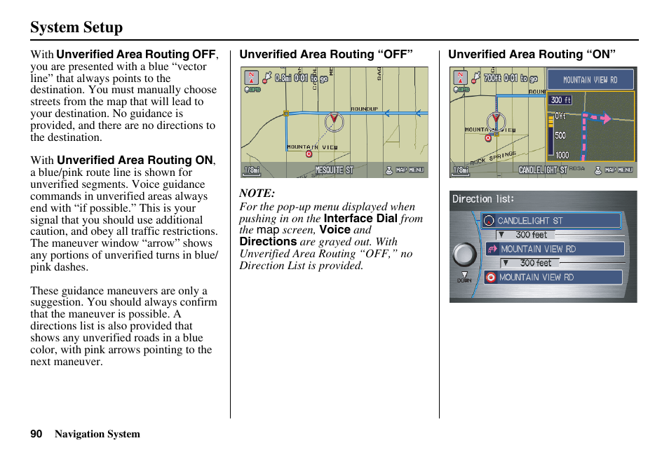 System setup | HONDA 2011 Accord Navigation User Manual | Page 91 / 157