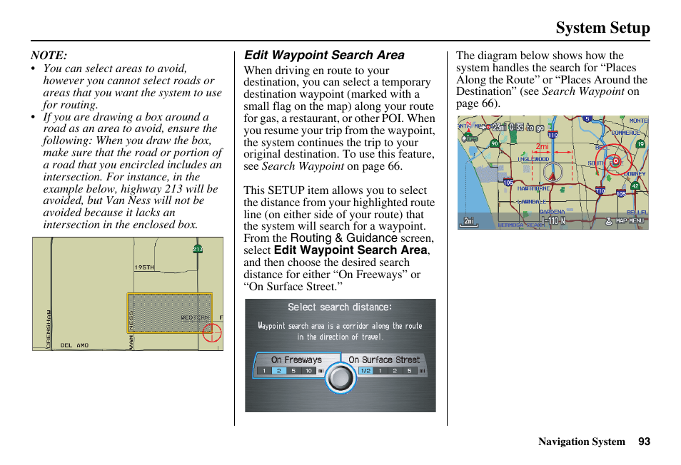 System setup | HONDA 2011 Accord Navigation User Manual | Page 94 / 157