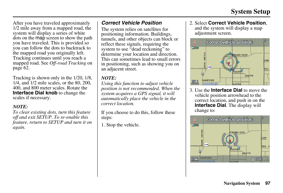 System setup | HONDA 2011 Accord Navigation User Manual | Page 98 / 157