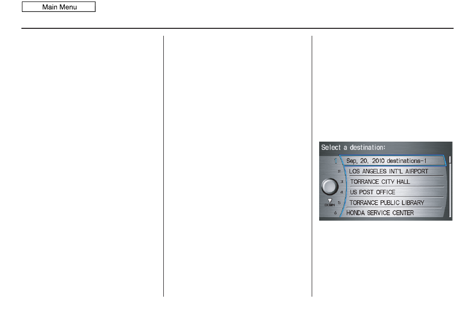 Entering a destination, 2010 accord | HONDA 2010 Accord Navigation User Manual | Page 39 / 155