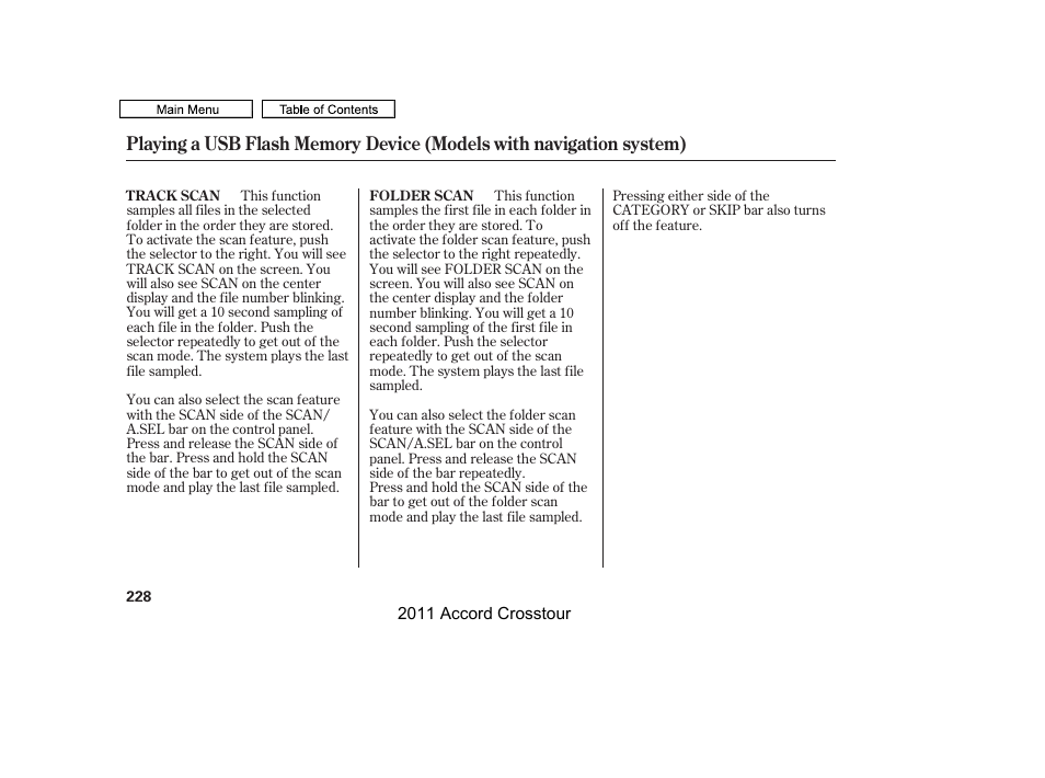 HONDA 2011 Accord Crosstour User Manual | Page 231 / 434