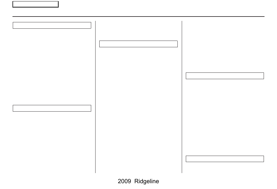 Index | HONDA 2009 Ridgeline Navigation User Manual | Page 144 / 149