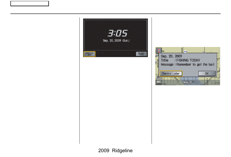 Getting started, 2009 ridgeline | HONDA 2009 Ridgeline Navigation User Manual | Page 17 / 149