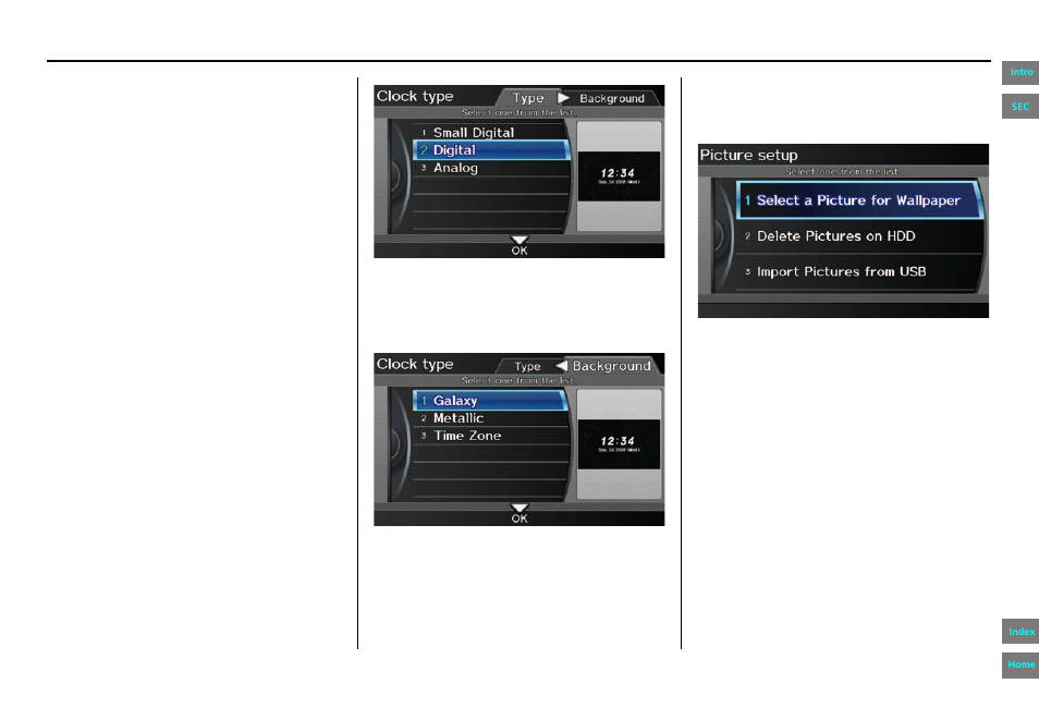 Navigation system manual, System setup | HONDA 2013 Pilot Navigation User Manual | Page 115 / 178