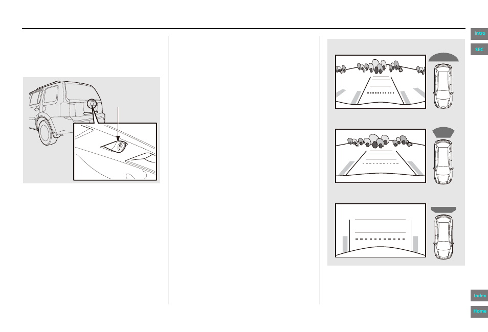 Multi-view rear camera, Navigation system manual, System setup | HONDA 2013 Pilot Navigation User Manual | Page 119 / 178