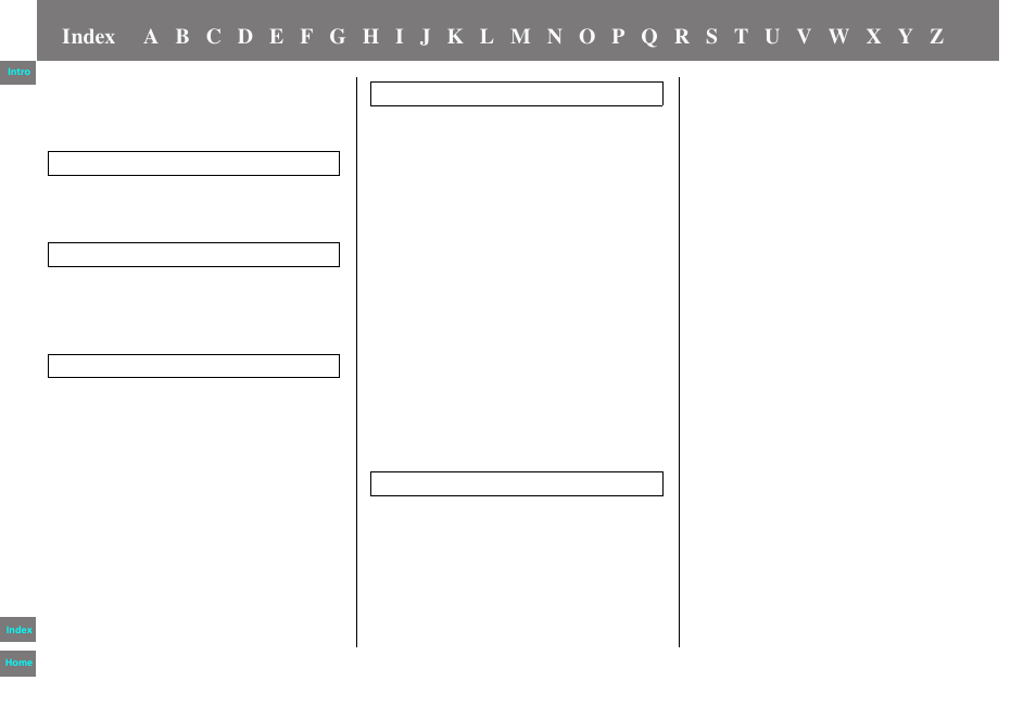 Index | HONDA 2013 Pilot Navigation User Manual | Page 174 / 178