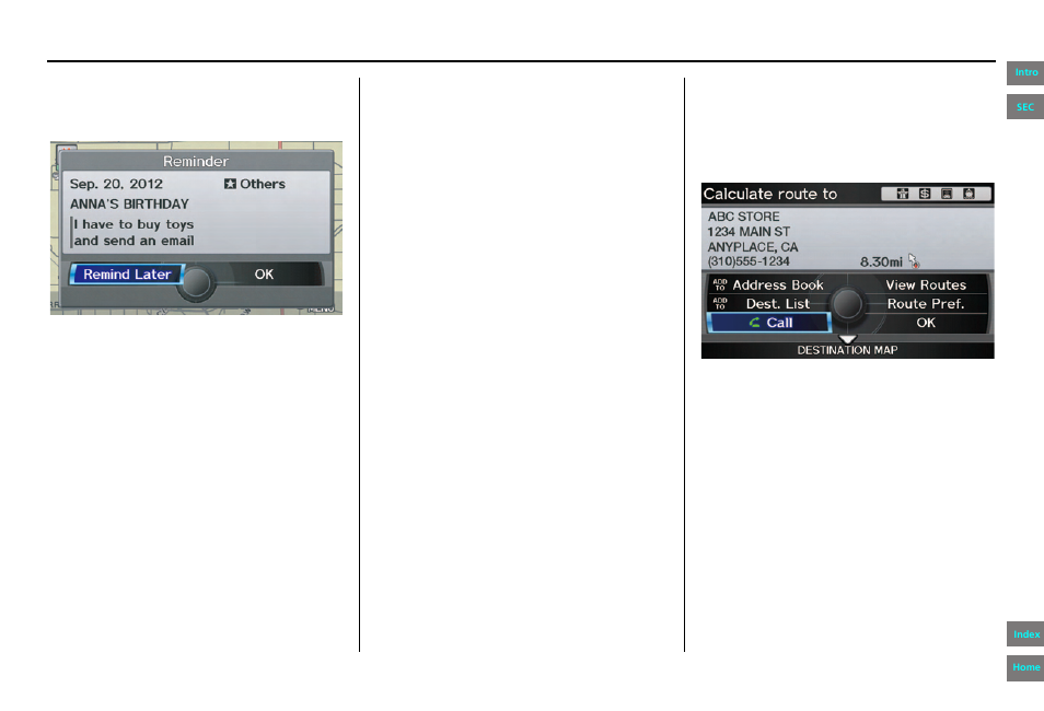 Bluetooth® handsfreelink, Navigation system manual, Getting started | HONDA 2013 Pilot Navigation User Manual | Page 19 / 178