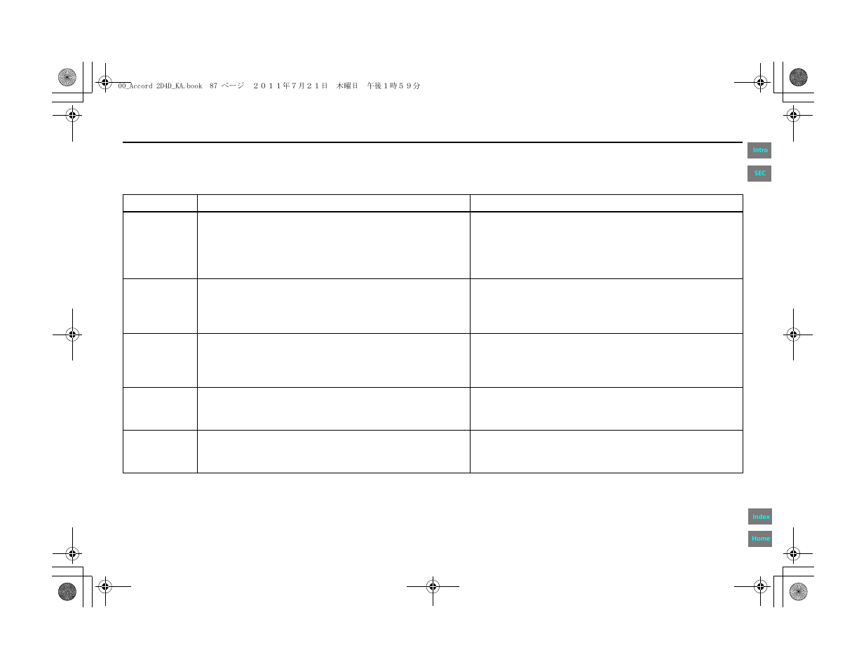 System setup | HONDA 2012 Accord Navigation User Manual | Page 87 / 156