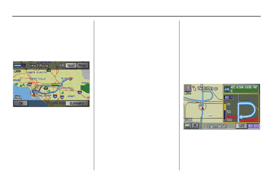 Driving to your destination | HONDA 2011 Civic Hybrid Navigation User Manual | Page 49 / 155