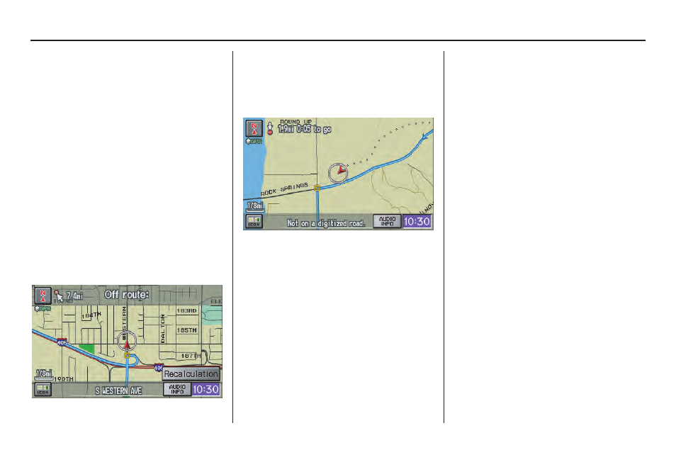 Driving to your destination | HONDA 2011 Civic Hybrid Navigation User Manual | Page 62 / 155