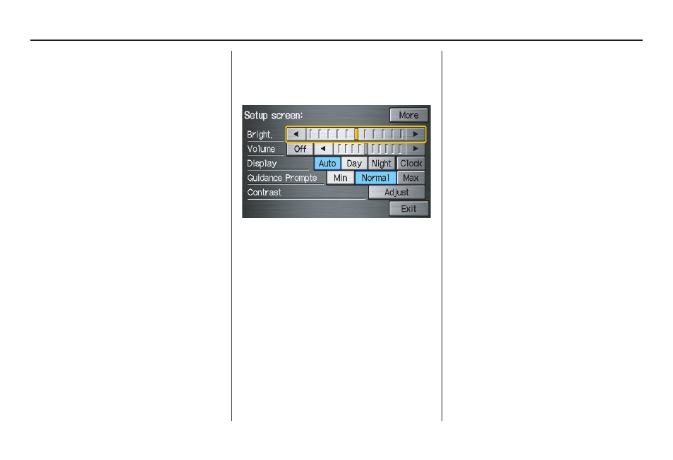 System setup | HONDA 2011 Civic Hybrid Navigation User Manual | Page 76 / 155