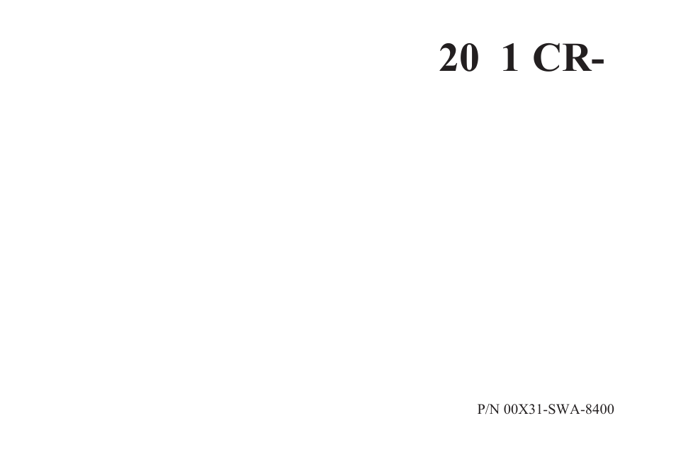 HONDA 2011 CR-V Navigation User Manual | 157 pages