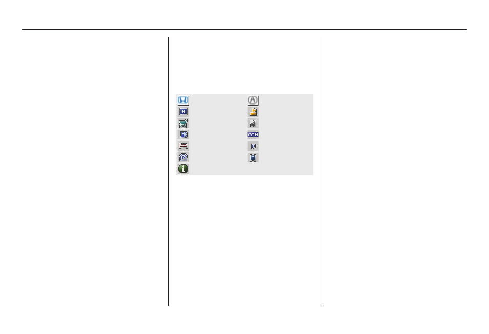 Driving to your destination, Landmark icons | HONDA 2011 CR-V Navigation User Manual | Page 58 / 157