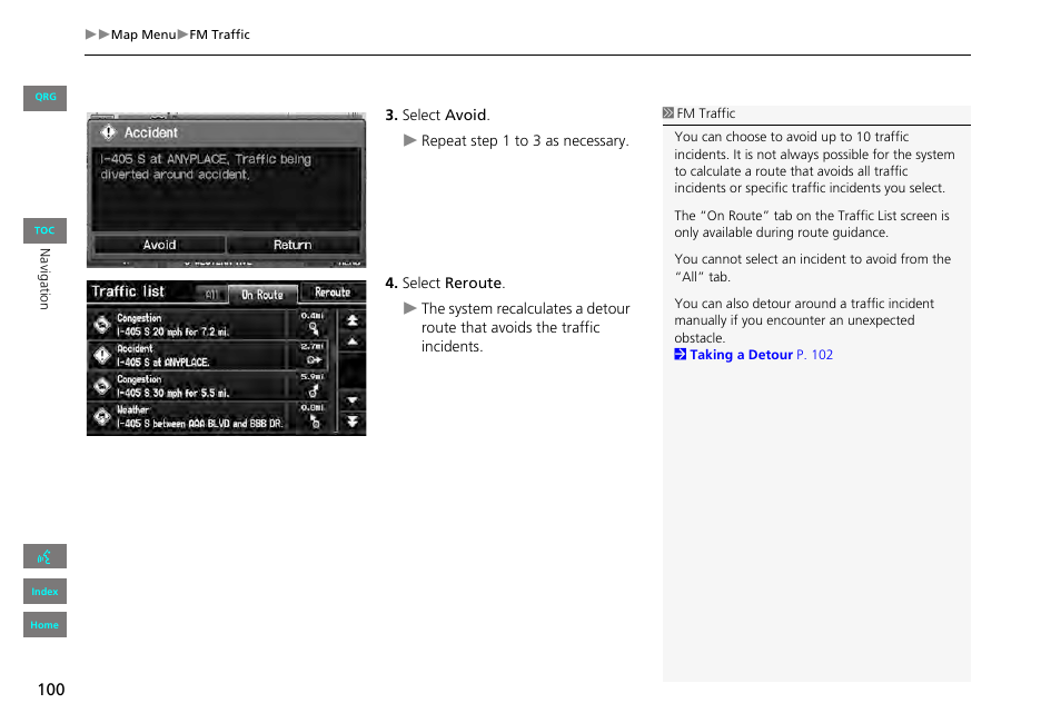 HONDA 2013 Civic Navigation User Manual | Page 101 / 212
