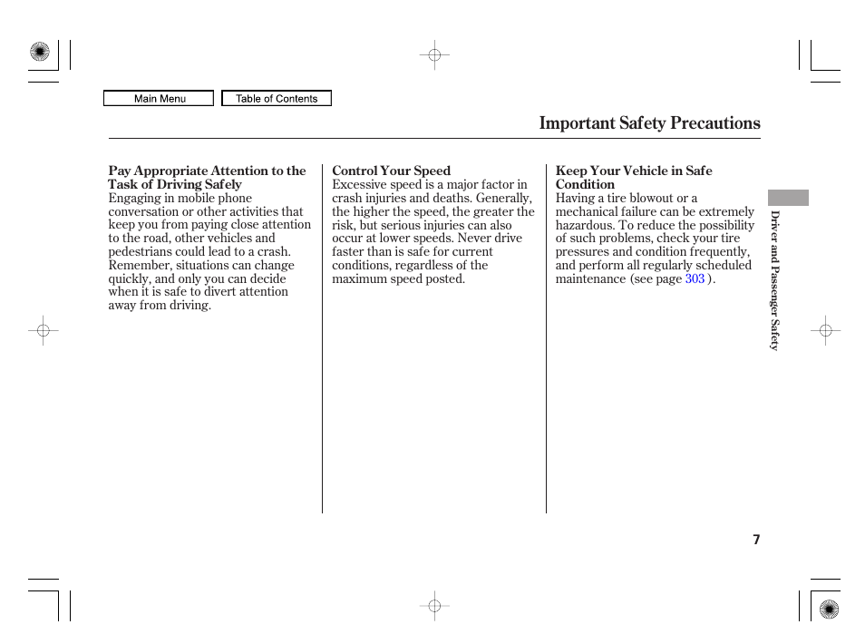 Important safety precautions | HONDA 2010 Civic Hybrid User Manual | Page 10 / 368