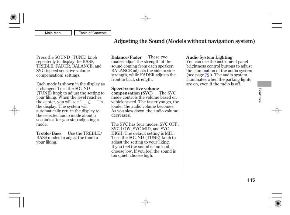 HONDA 2010 Civic Hybrid User Manual | Page 118 / 368