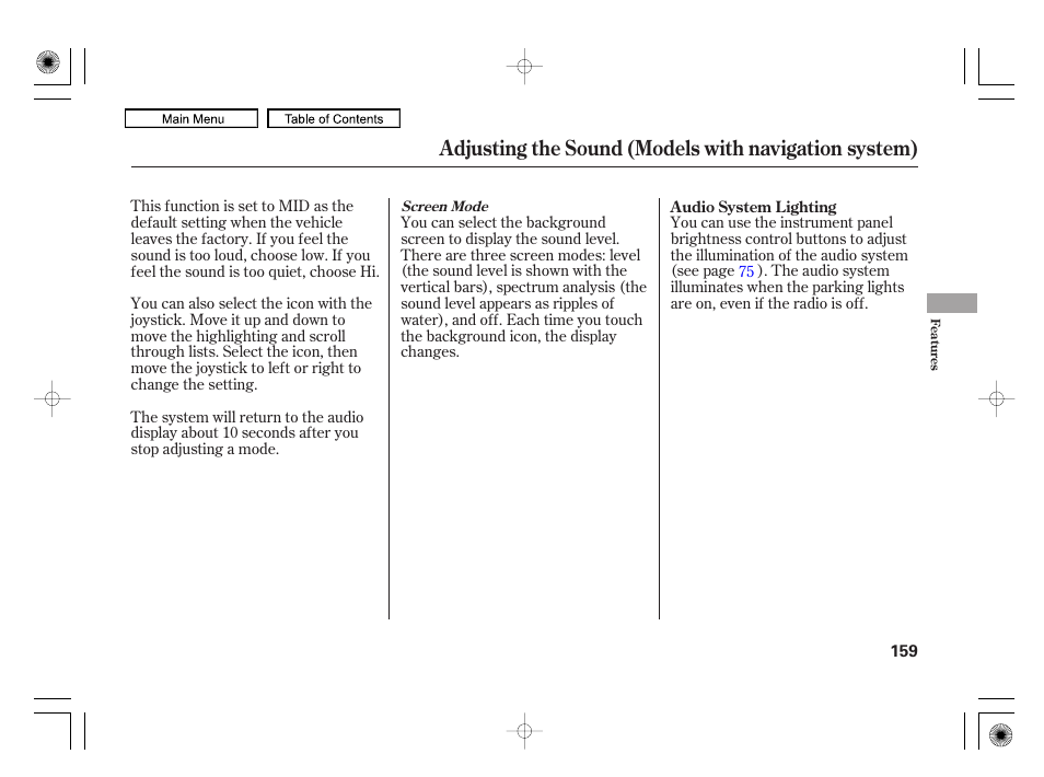 HONDA 2010 Civic Hybrid User Manual | Page 162 / 368