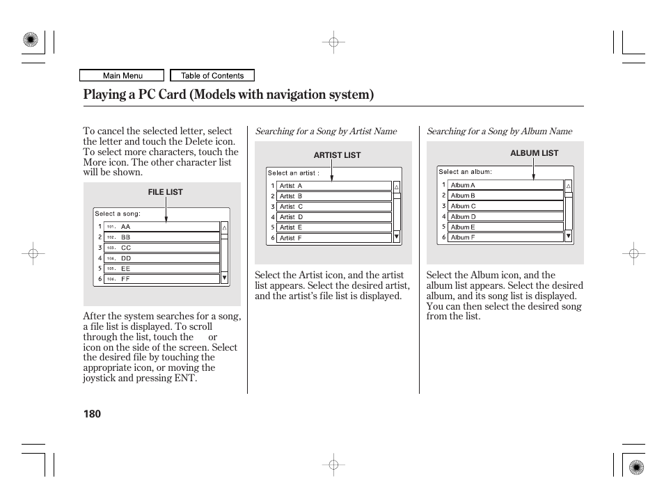 Playing a pc card (models with navigation system) | HONDA 2010 Civic Hybrid User Manual | Page 183 / 368