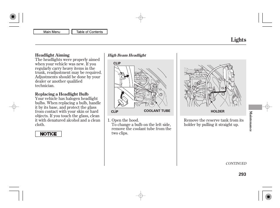 Lights | HONDA 2010 Civic Hybrid User Manual | Page 296 / 368