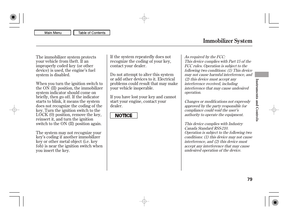 Immobilizer system | HONDA 2010 Civic Hybrid User Manual | Page 82 / 368