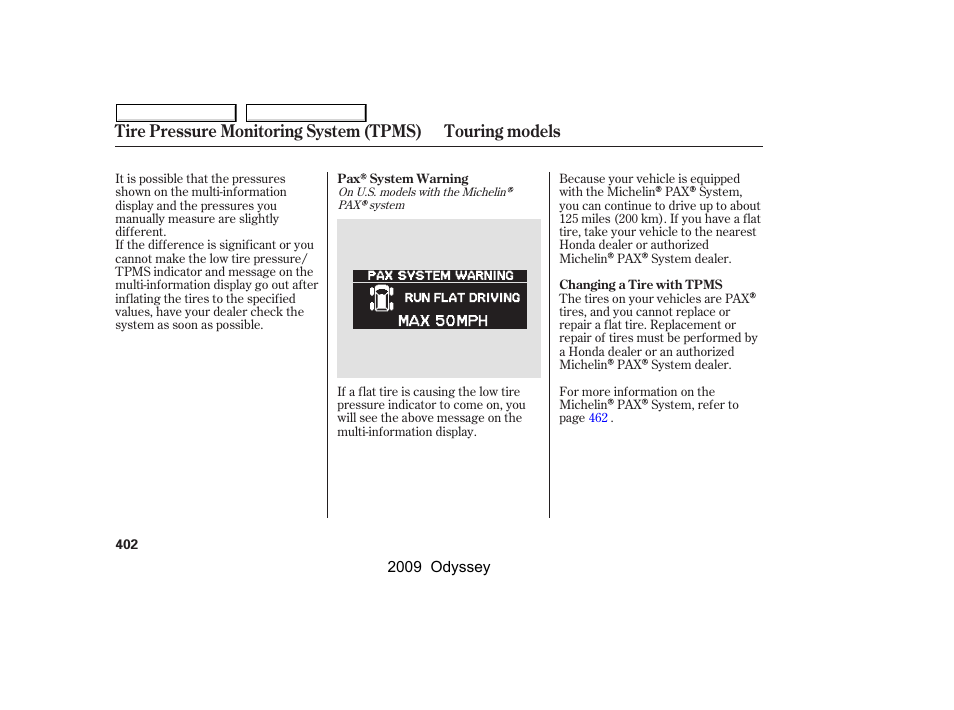 HONDA 2009 Odyssey User Manual | Page 405 / 532