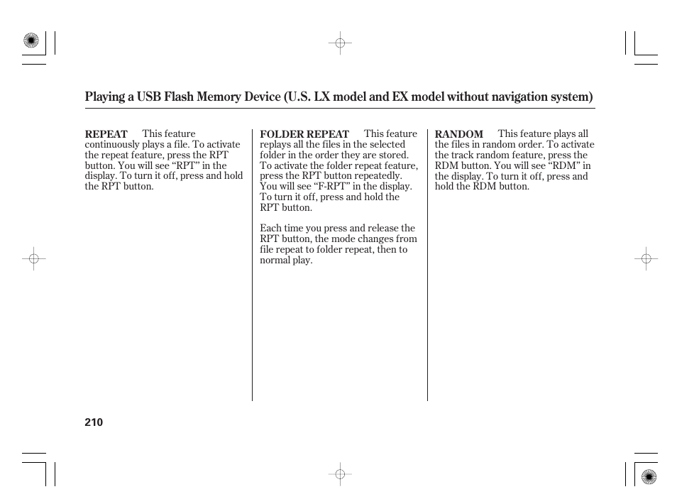 HONDA 2012 Insight User Manual | Page 216 / 418