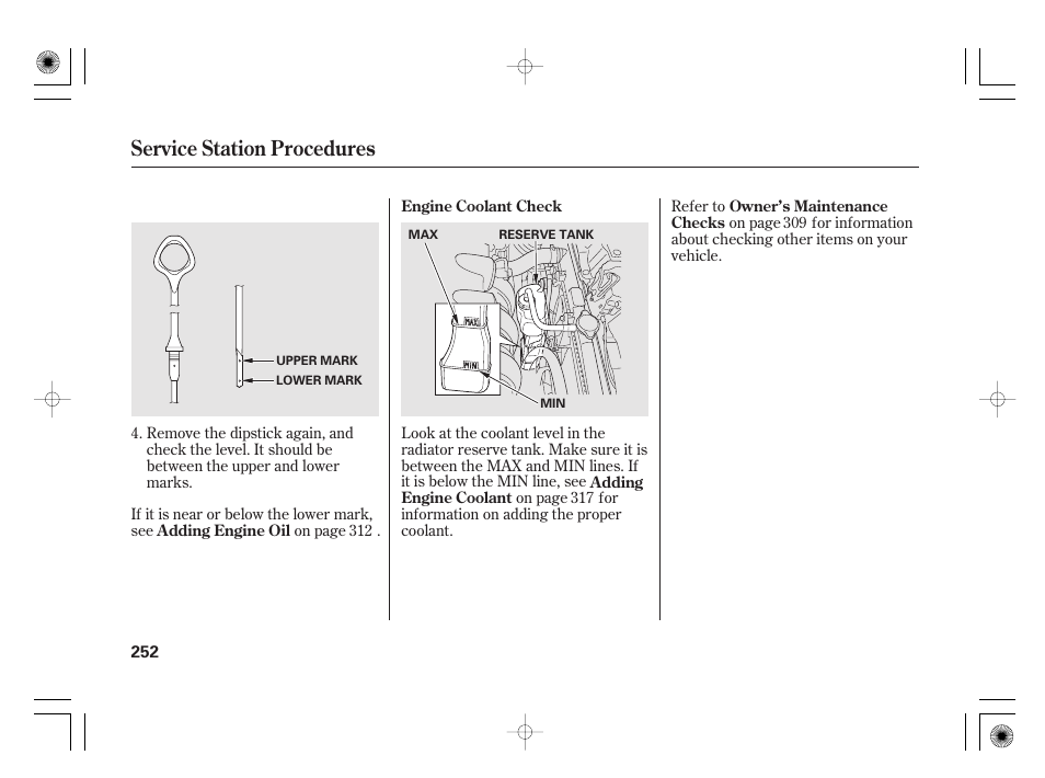 Service station procedures | HONDA 2012 Insight User Manual | Page 258 / 418