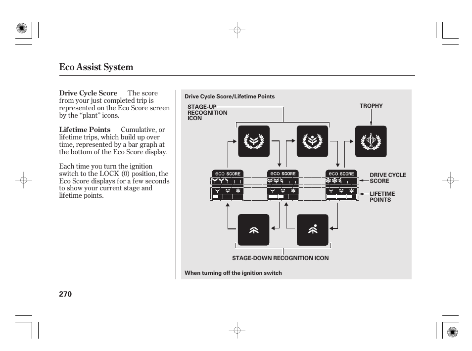 Eco assist system | HONDA 2012 Insight User Manual | Page 276 / 418