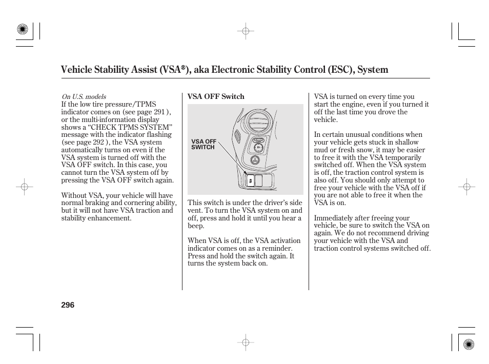 HONDA 2012 Insight User Manual | Page 302 / 418