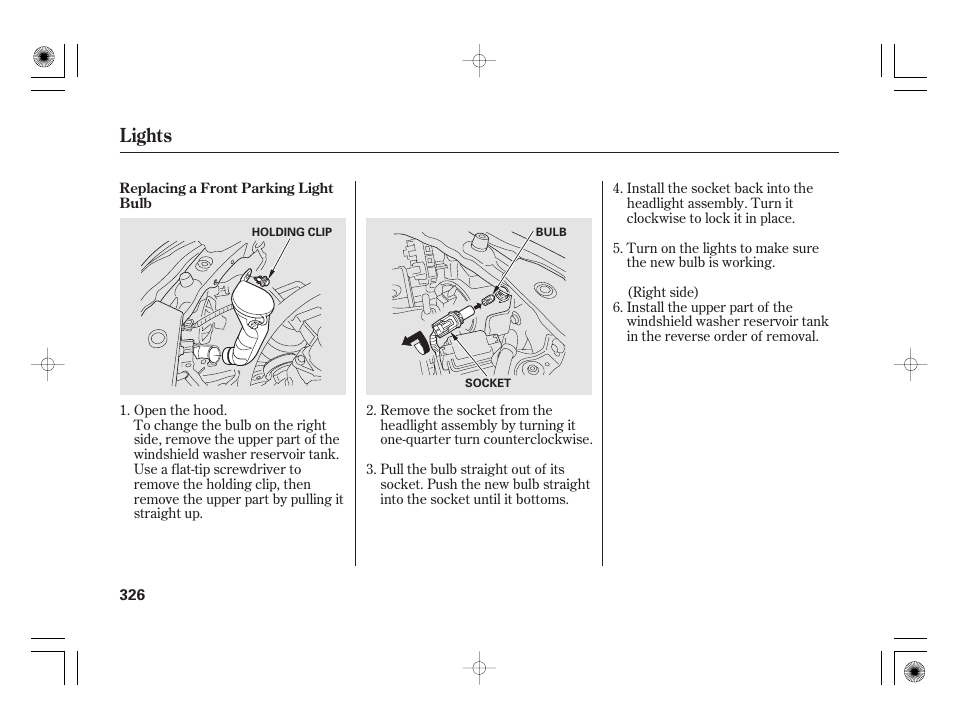 Lights | HONDA 2012 Insight User Manual | Page 332 / 418