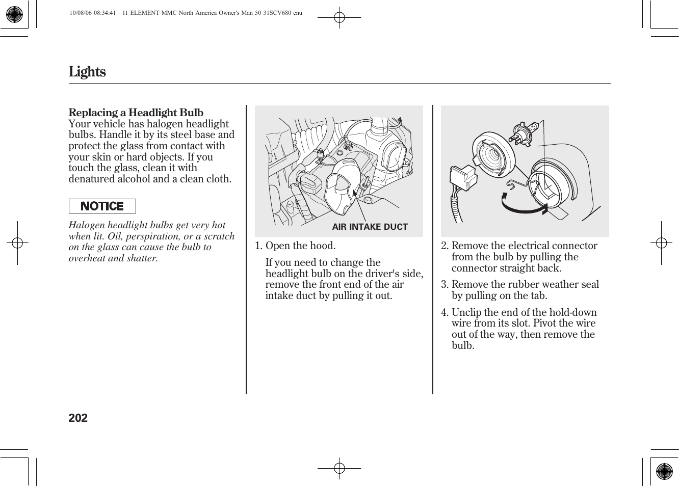 Lights | HONDA 2011 Element User Manual | Page 208 / 286