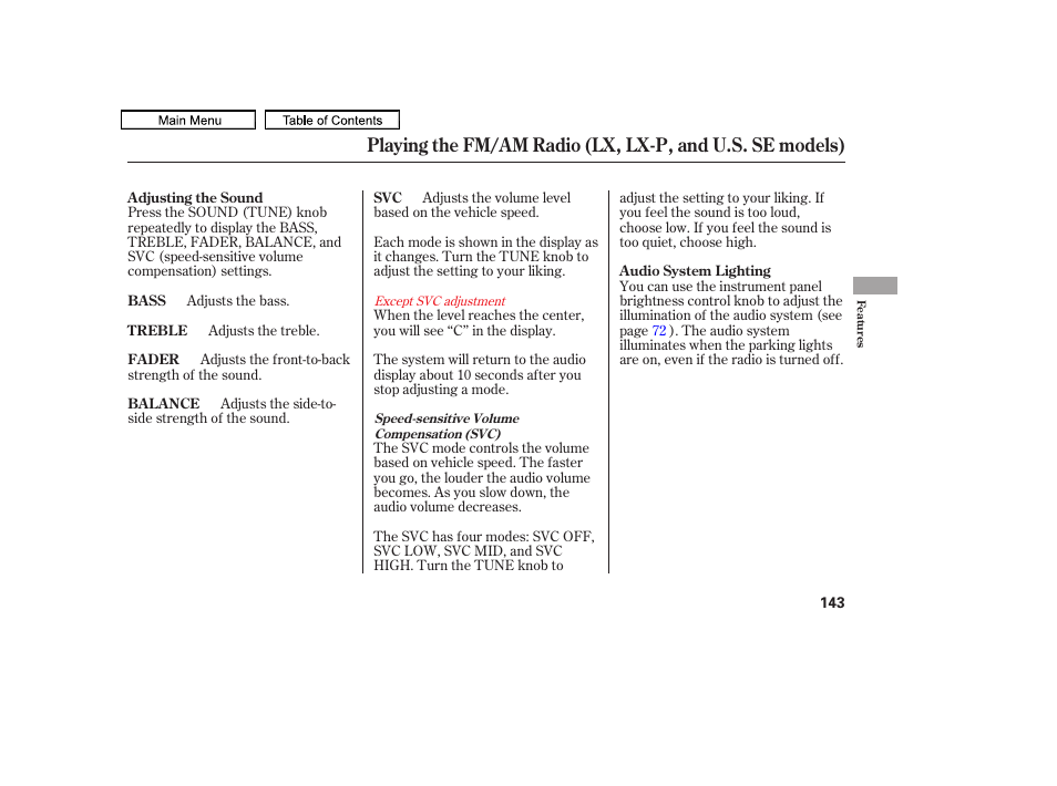 HONDA 2011 Accord Sedan User Manual | Page 146 / 454