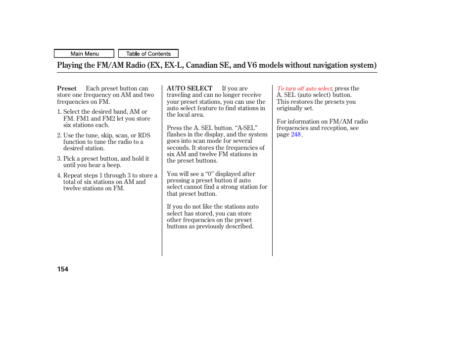 HONDA 2011 Accord Sedan User Manual | Page 157 / 454
