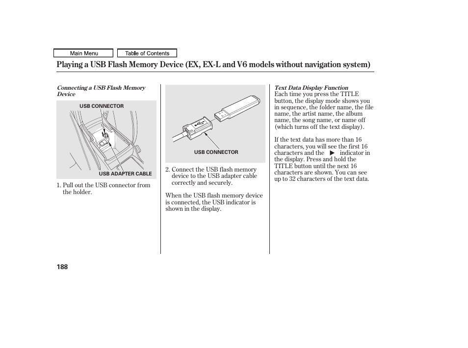 HONDA 2011 Accord Sedan User Manual | Page 191 / 454