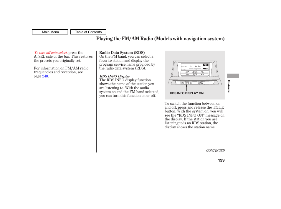 HONDA 2011 Accord Sedan User Manual | Page 202 / 454