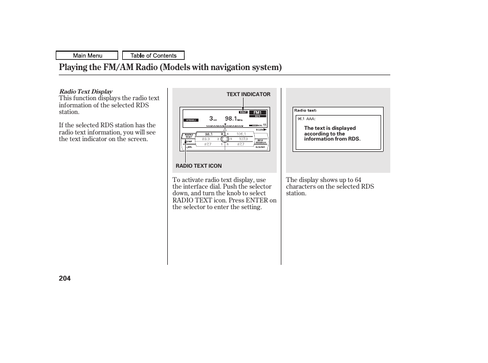 HONDA 2011 Accord Sedan User Manual | Page 207 / 454