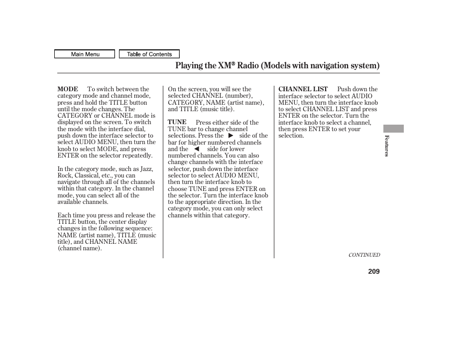 HONDA 2011 Accord Sedan User Manual | Page 212 / 454