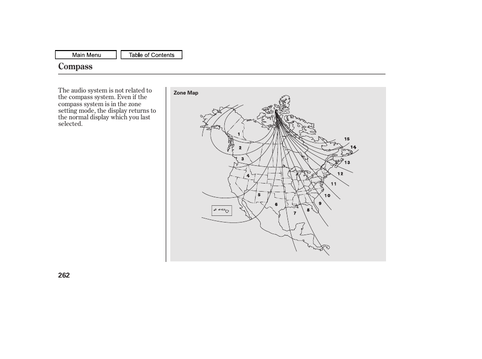 Compass | HONDA 2011 Accord Sedan User Manual | Page 265 / 454