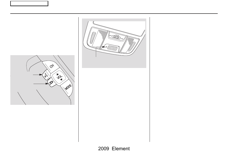 Getting started, 2009 element | HONDA 2009 Element Navigation User Manual | Page 12 / 150