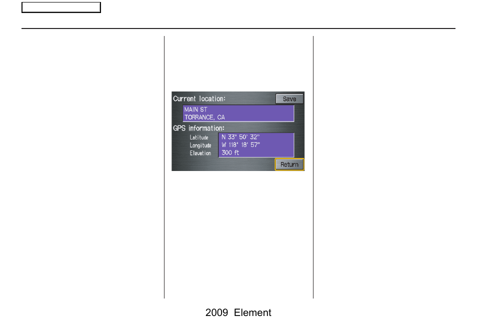 Getting started, 2009 element | HONDA 2009 Element Navigation User Manual | Page 19 / 150