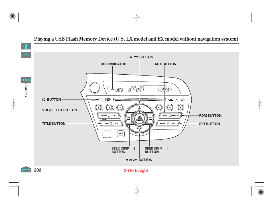 2013 insight | HONDA 2013 Insight User Manual | Page 205 / 411