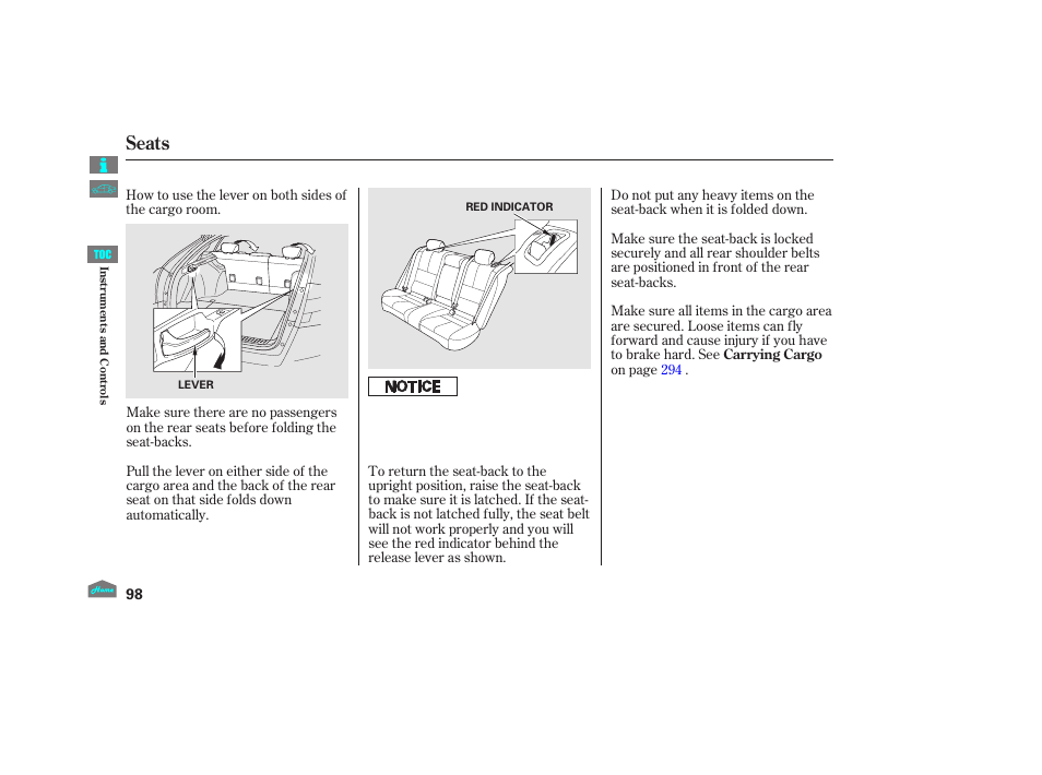 Seats, 2012 crosstour | HONDA 2012 Accord Crosstour User Manual | Page 102 / 435