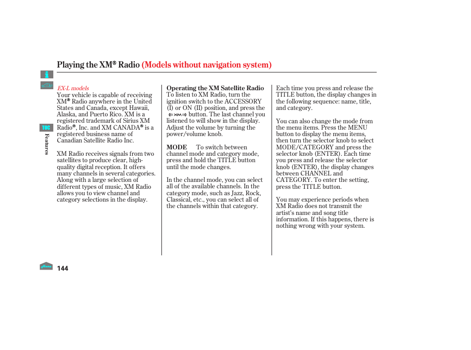 HONDA 2012 Accord Crosstour User Manual | Page 148 / 435