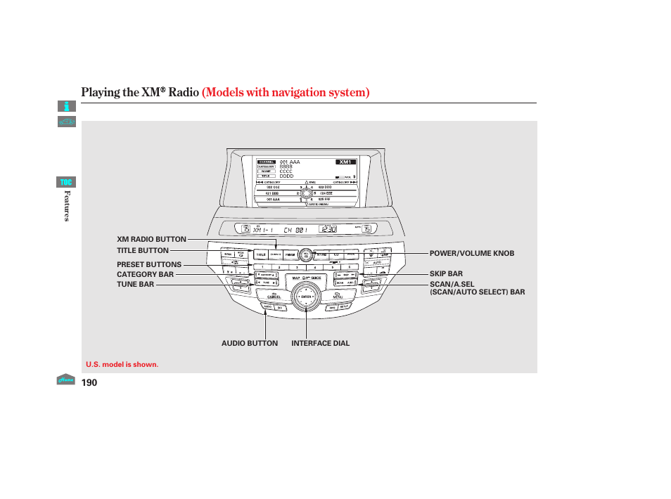 Playing the xm radio, 2012 crosstour | HONDA 2012 Accord Crosstour User Manual | Page 194 / 435