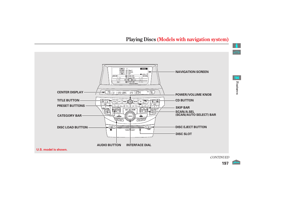 Playing discs, Playing discs (models with navigation system), 2012 crosstour | HONDA 2012 Accord Crosstour User Manual | Page 201 / 435