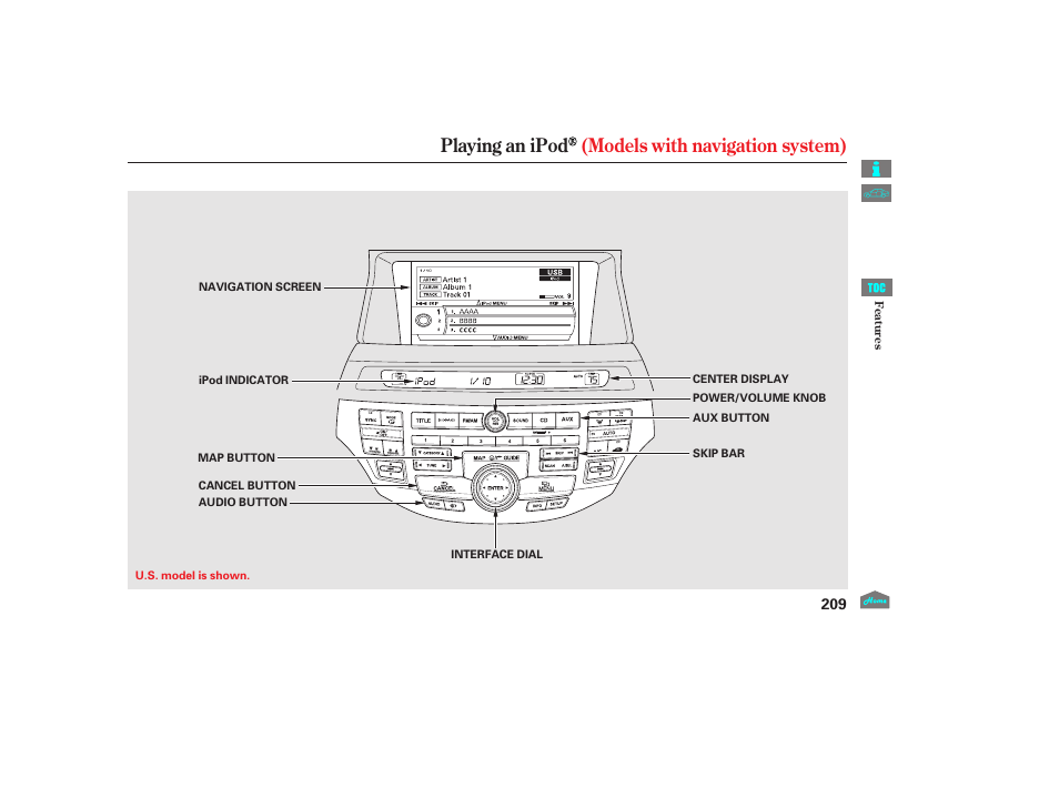 Playing an ipod, Playing an ipod (models with navigation system), 2012 crosstour | HONDA 2012 Accord Crosstour User Manual | Page 213 / 435