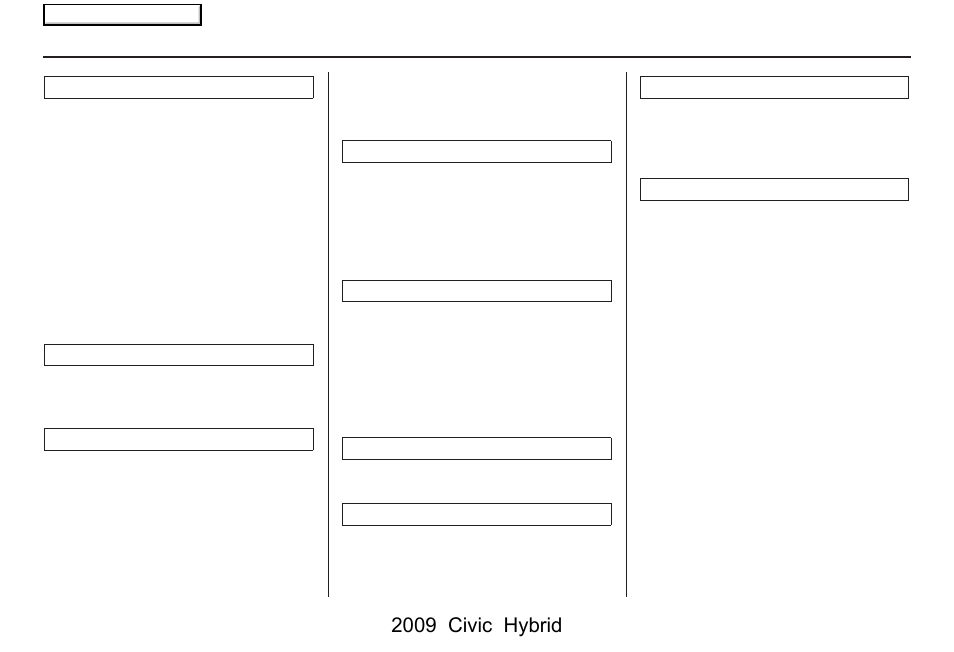 Index | HONDA 2009 Civic Hybrid Navigation User Manual | Page 148 / 152