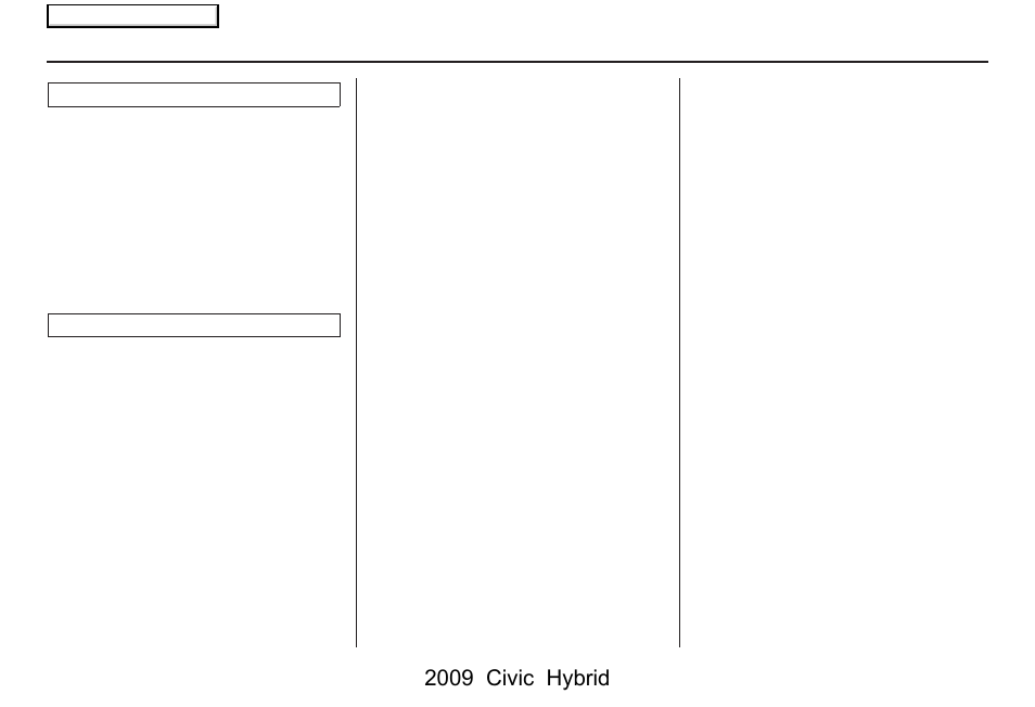 Index | HONDA 2009 Civic Hybrid Navigation User Manual | Page 150 / 152