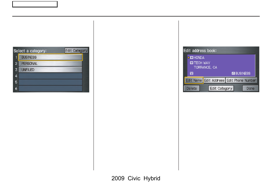 System setup, 2009 civic hybrid | HONDA 2009 Civic Hybrid Navigation User Manual | Page 80 / 152